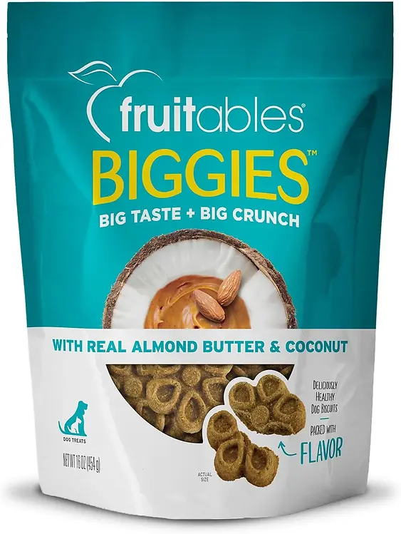 Biggies Almond Butter & Coconut Crunchy Dog Treats - 16 Ounces
