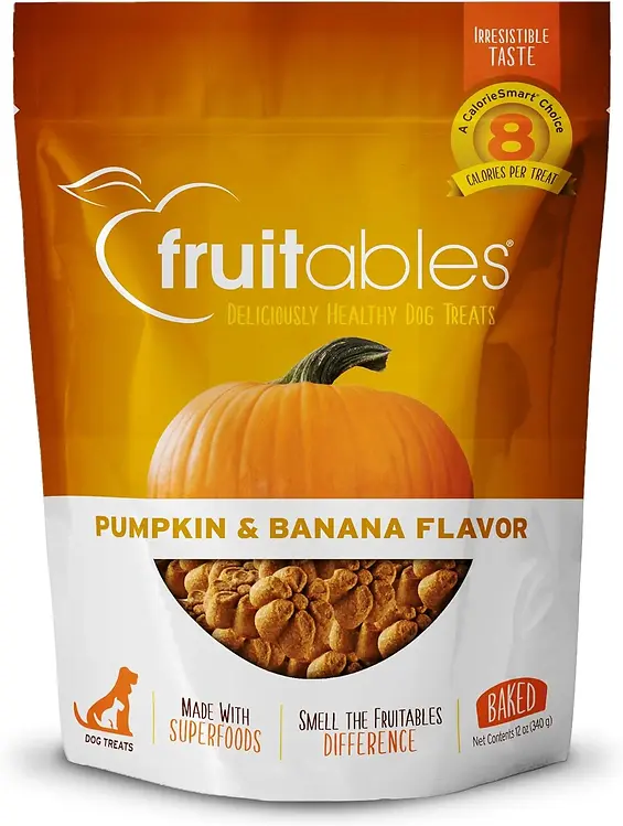12 Oz Baked Pumpkin & Banana Flavor Healthy Dog Treats - Case Of 4