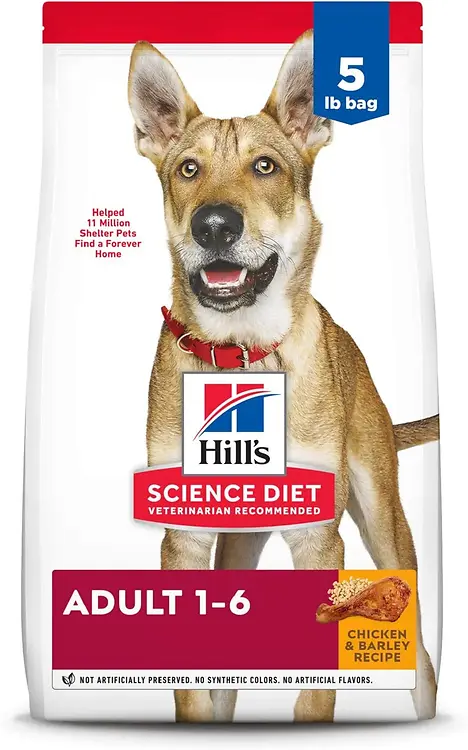 Science Diet Adult Chicken & Barley Dry Dog Food, 5 Lb Bag