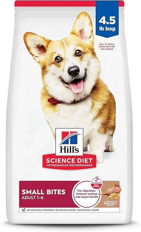 Science Diet Adult Small Bites Lamb Meal & Brown Rice Recipe Dog Food, 4.5 Lb