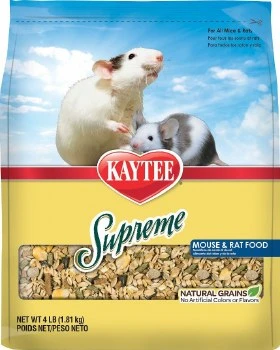 Kaytee Supreme Daily Blend Rat & Mouse Food, 4LB