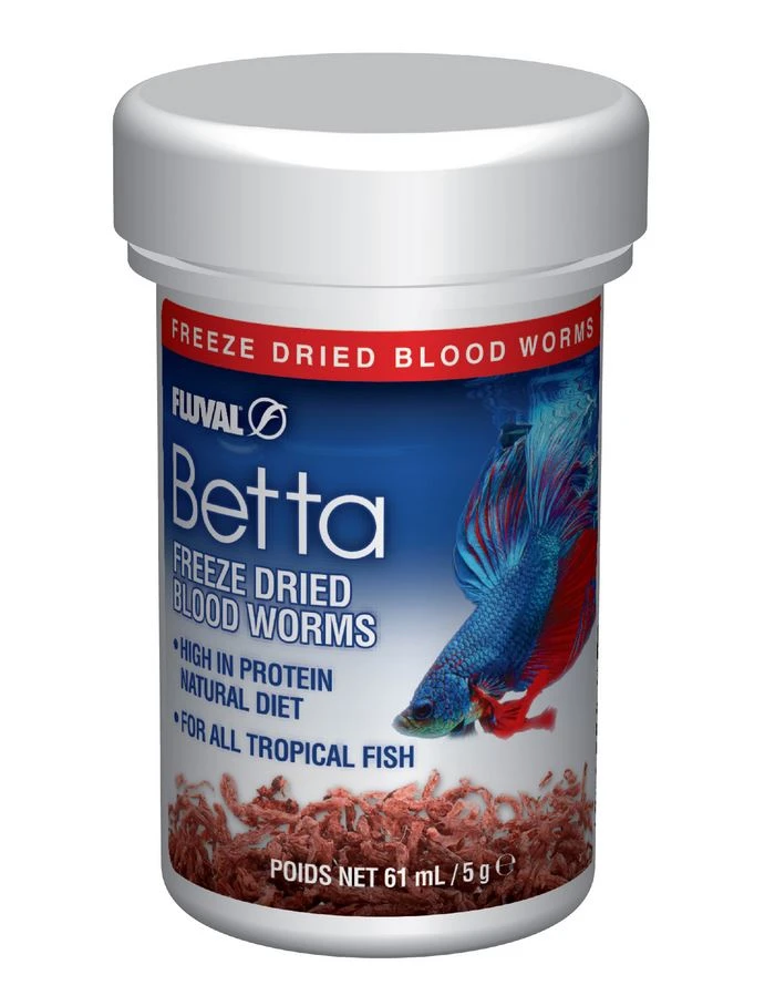 Fluval Betta Freeze Dried Bloodworms - 0.18oz