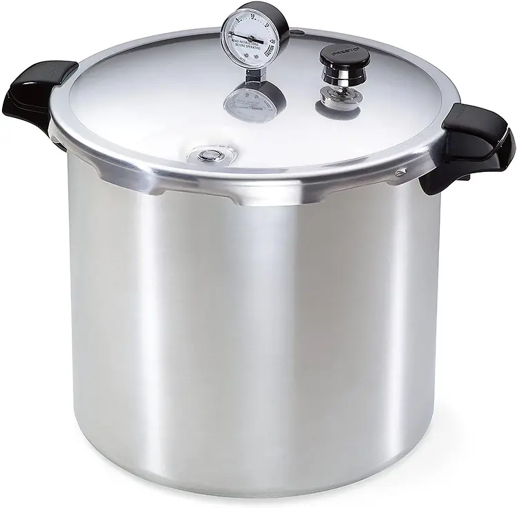 Aluminum Pressure Canner with 23 Quart Capacity for Home Canning