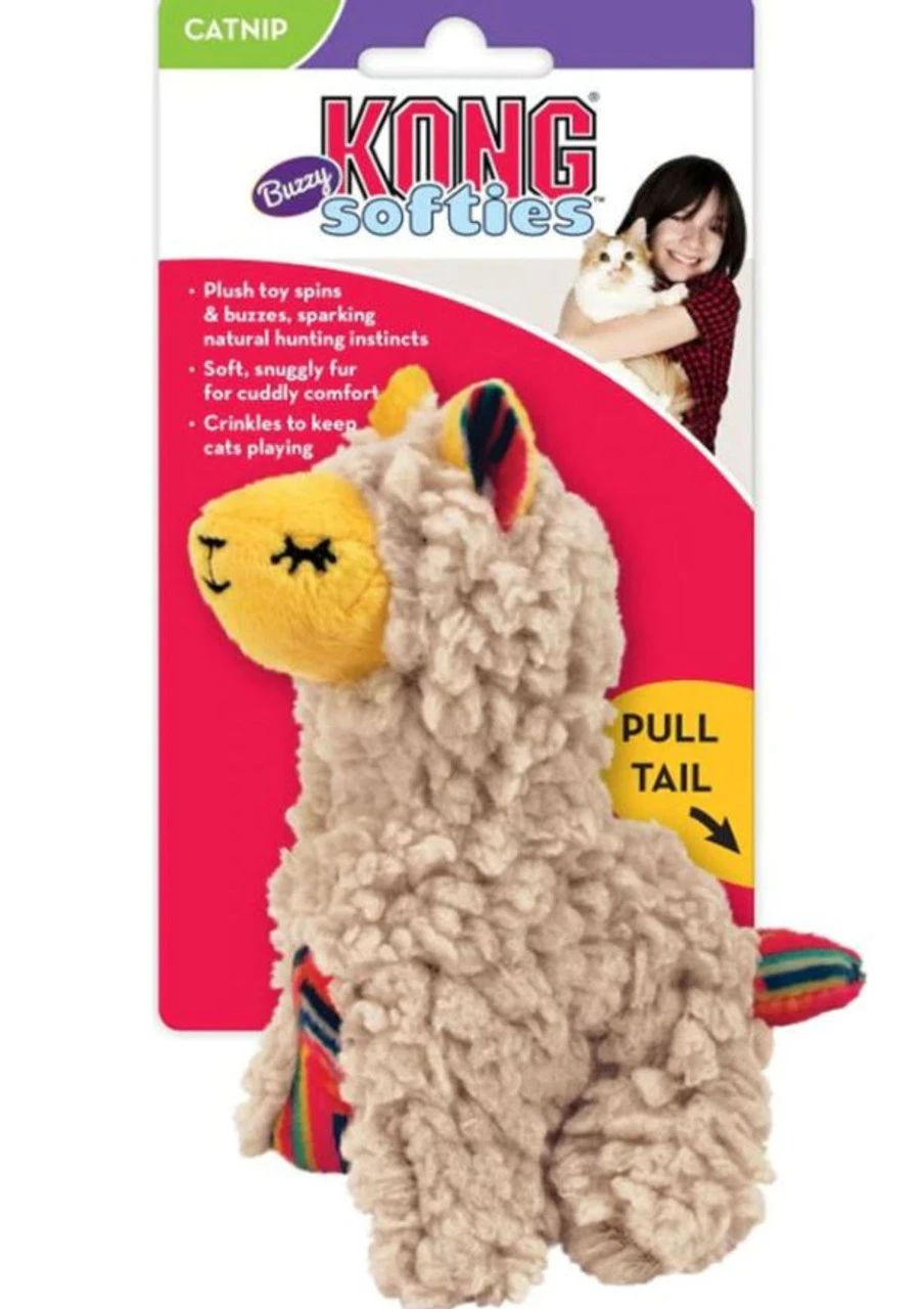 Kong Softies Buzzy Llama Cat Toy