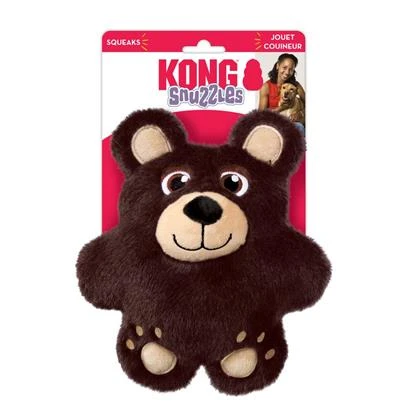 Kong Snuzzles Bear Plush Dog Toy Medium