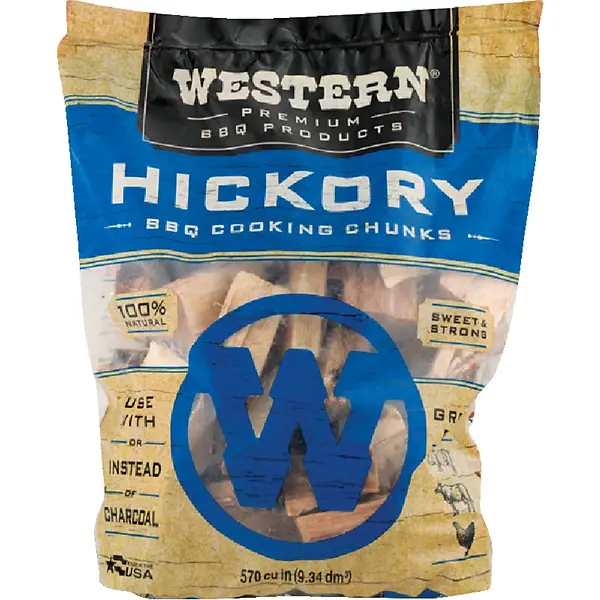 Hickory Grill Cooking Wood Chunks, 500 Cubic Inches