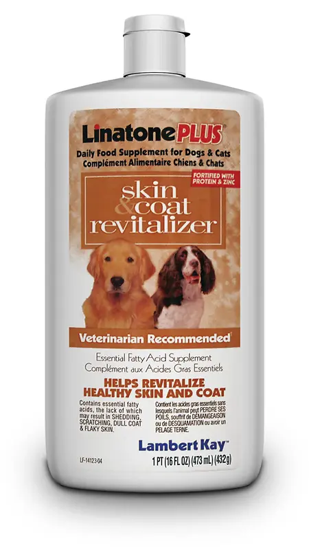 Linatone Plus Skin & Coat Revitalizer Daily Food Supplement 16 fl oz