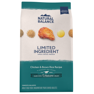 Natural Balance L.I.D Chicken & Brown Rice Dog Food, 4.5lb
