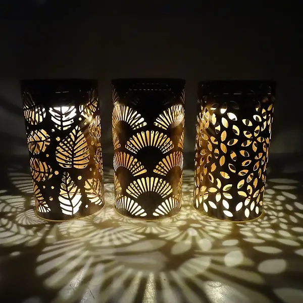 ALPINE CORPORATION Solar Metal Lantern LED | DIY Home Center