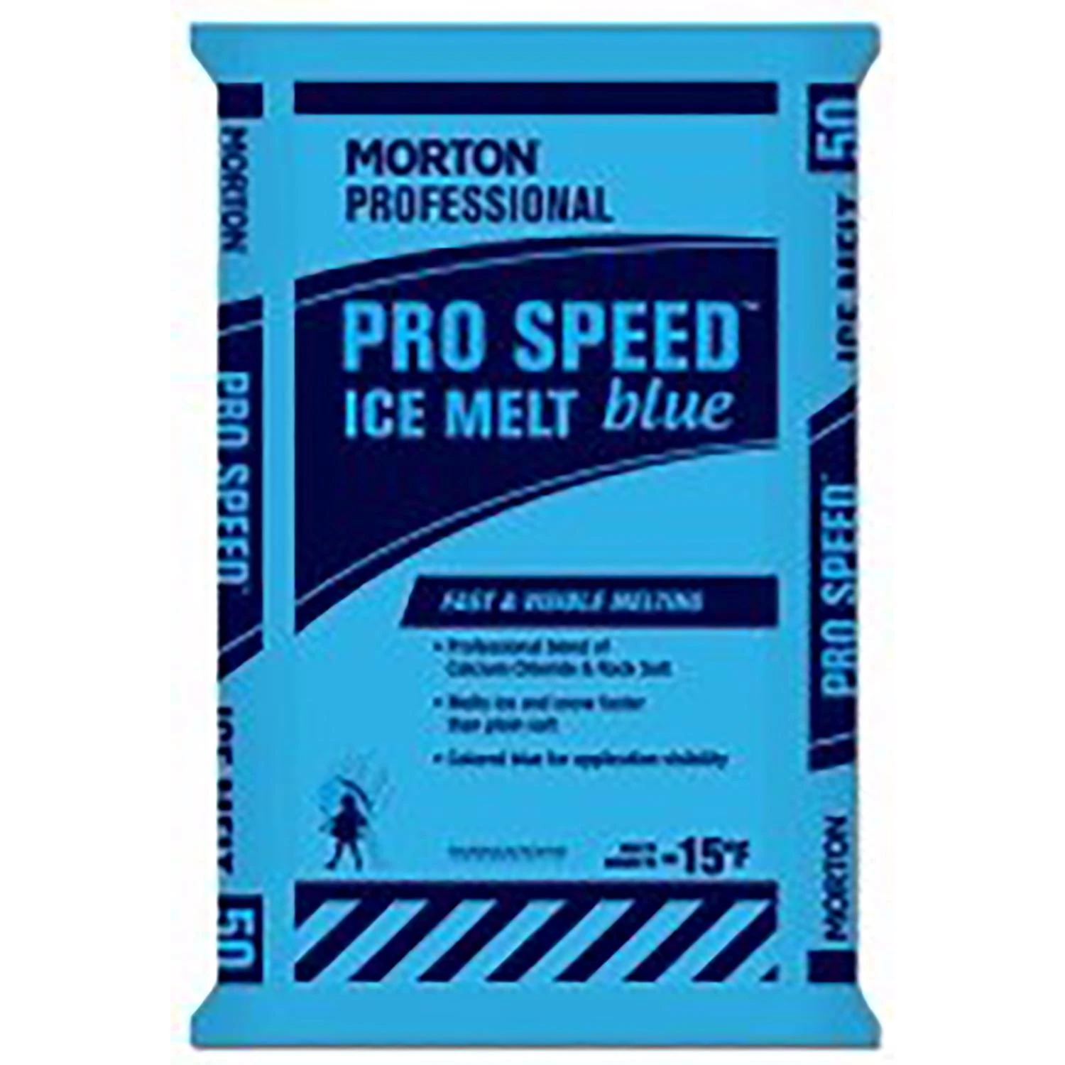 Morton Pro Speed Blue Calcium Chloride Ice Melt 50 Lb Bag