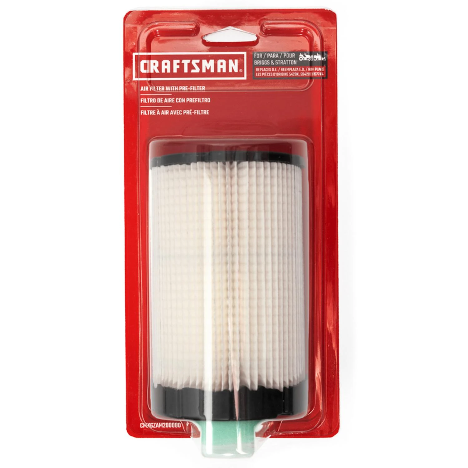 Craftsman Small Engine Air Filter For Models 5428k, 591334, 59201, 796031, 797704