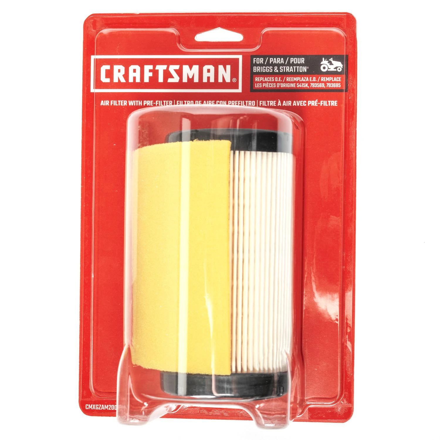 Craftsman Small Engine Air Filter For Models 5415k, 793569, 793685