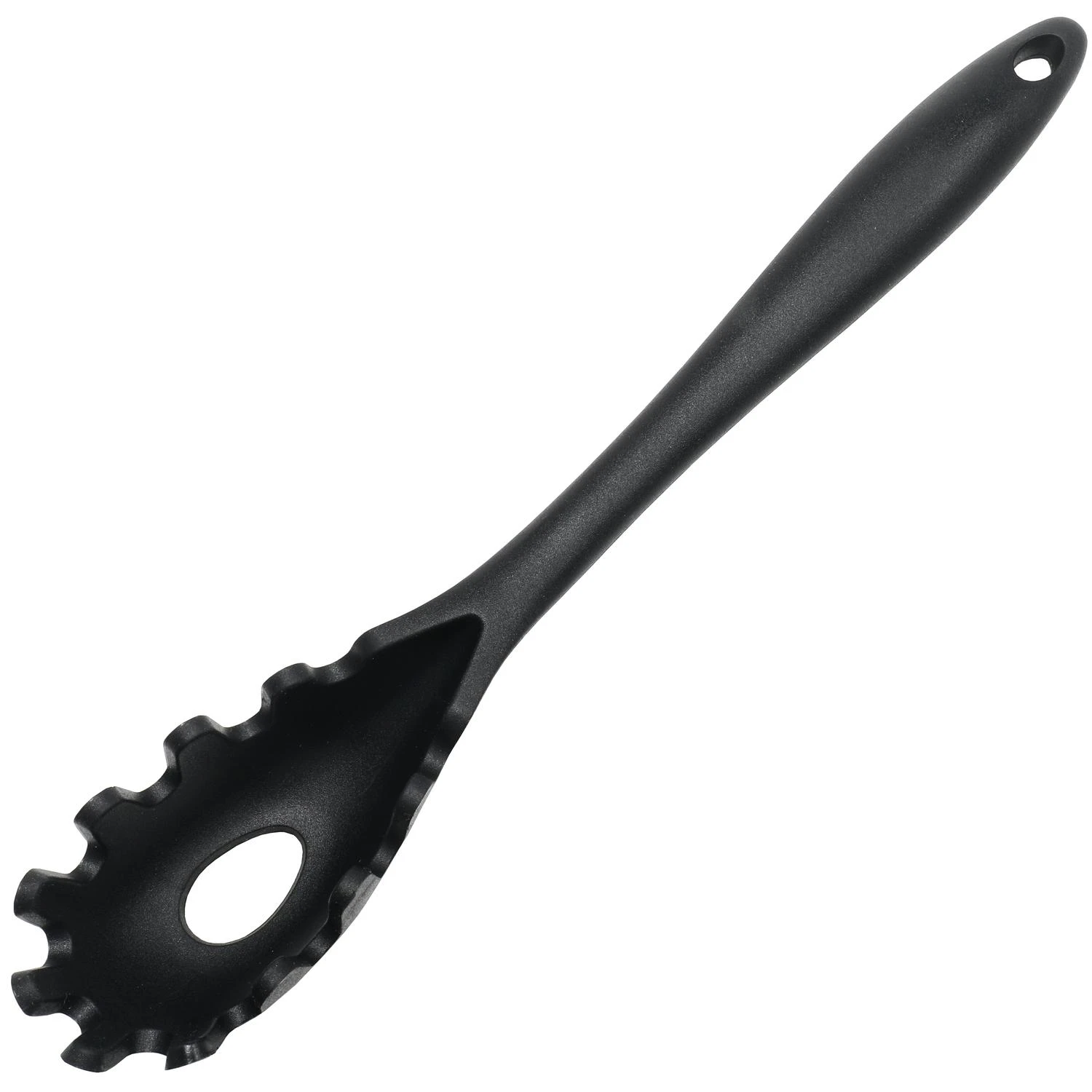Chef Craft Premium Black Silicone And Steel Spaghetti Fork