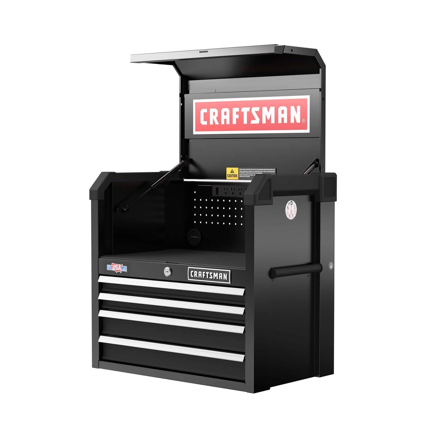 Craftsman S2000 26 In. Steel Tool Chest With 4 Drawers And Power Strip