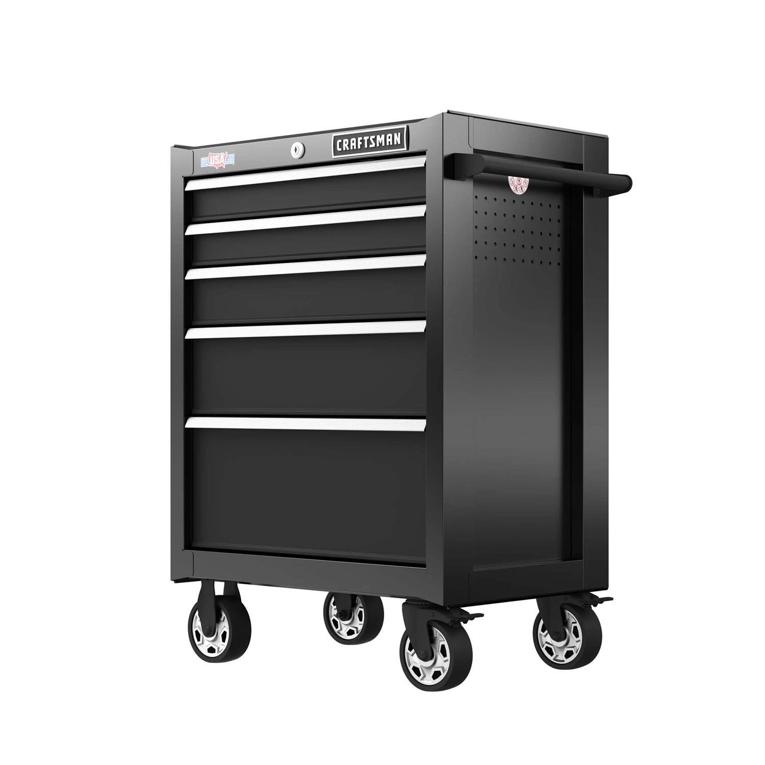 Craftsman S2000 26 In 5 Drawer Steel Rolling Tool Cabinet 37.5 In H 18 In D