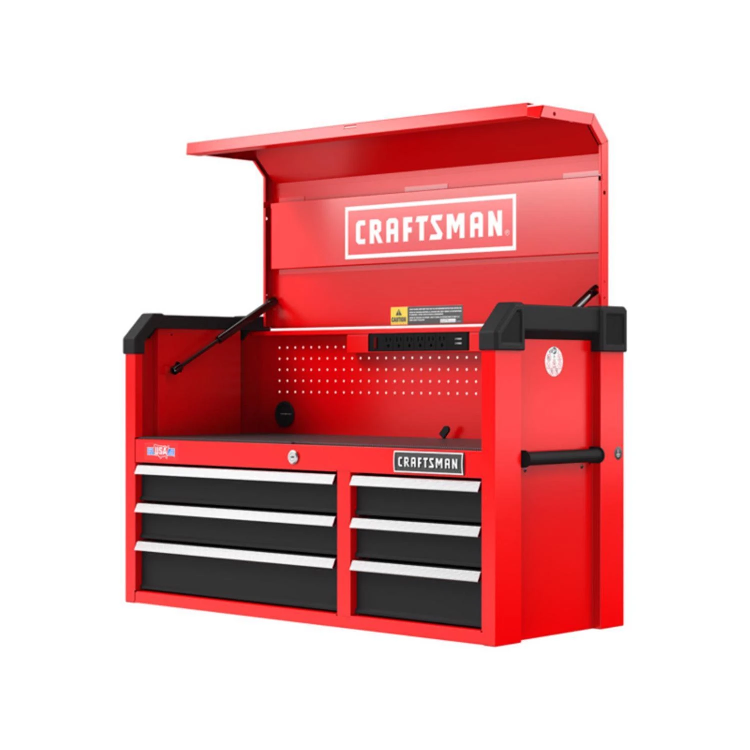 Craftsman 2000 Series 41 Inch 6 Drawer Steel Tool Chest With Power Strip