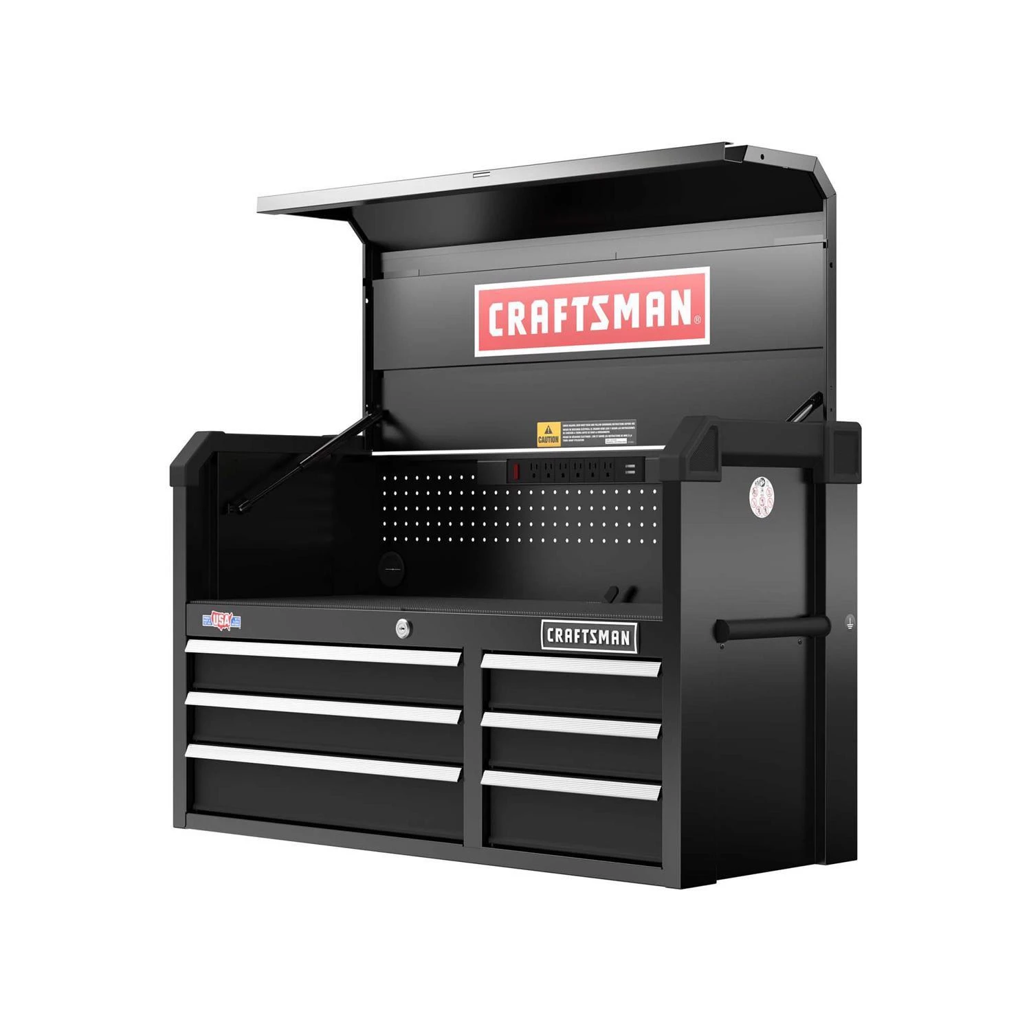 Craftsman S2000 41 Inch 6 Drawer Steel Tool Chest With Power Strip