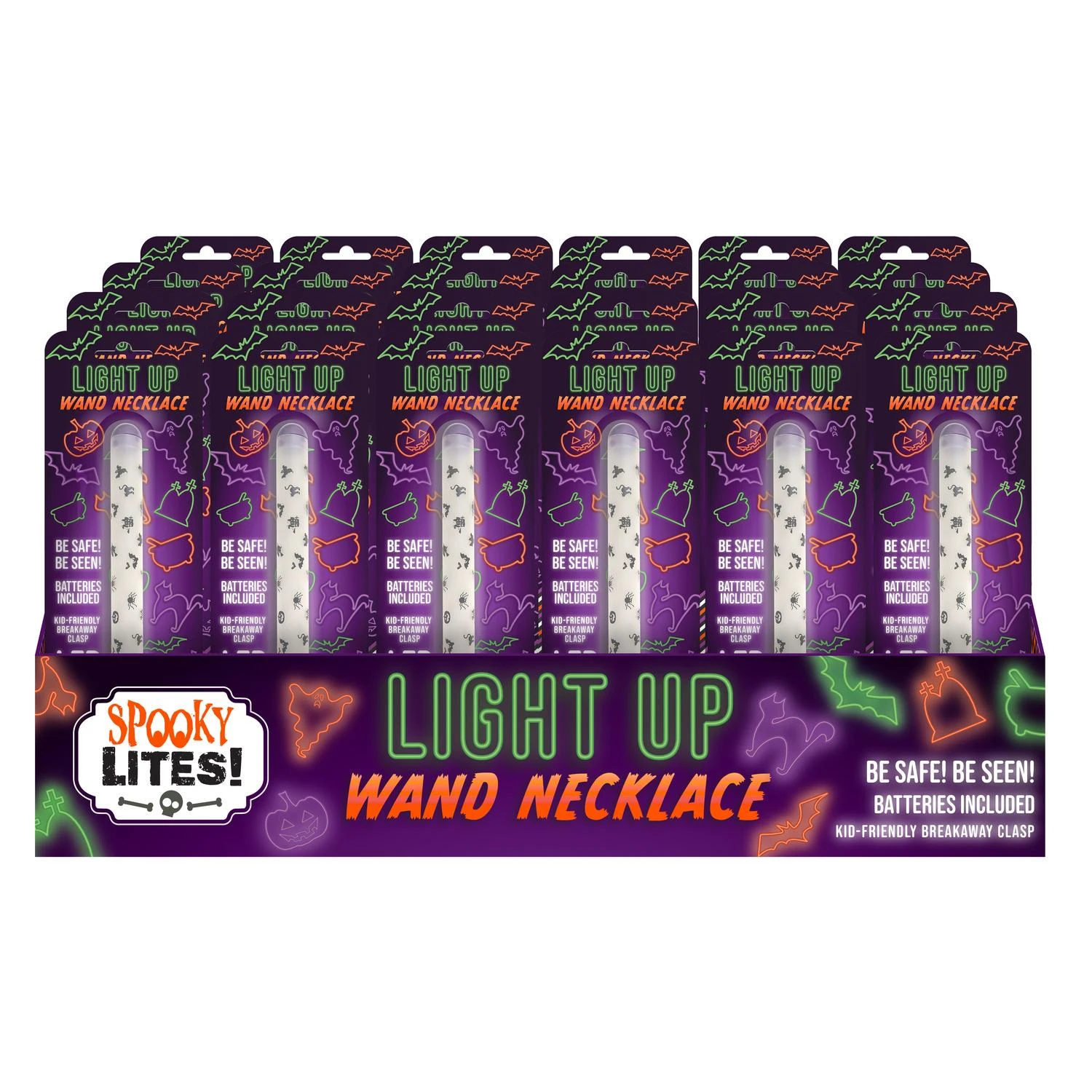Dm Merchandising 8.5 In. Led Light-up Wand Necklace With Breakaway Clasp