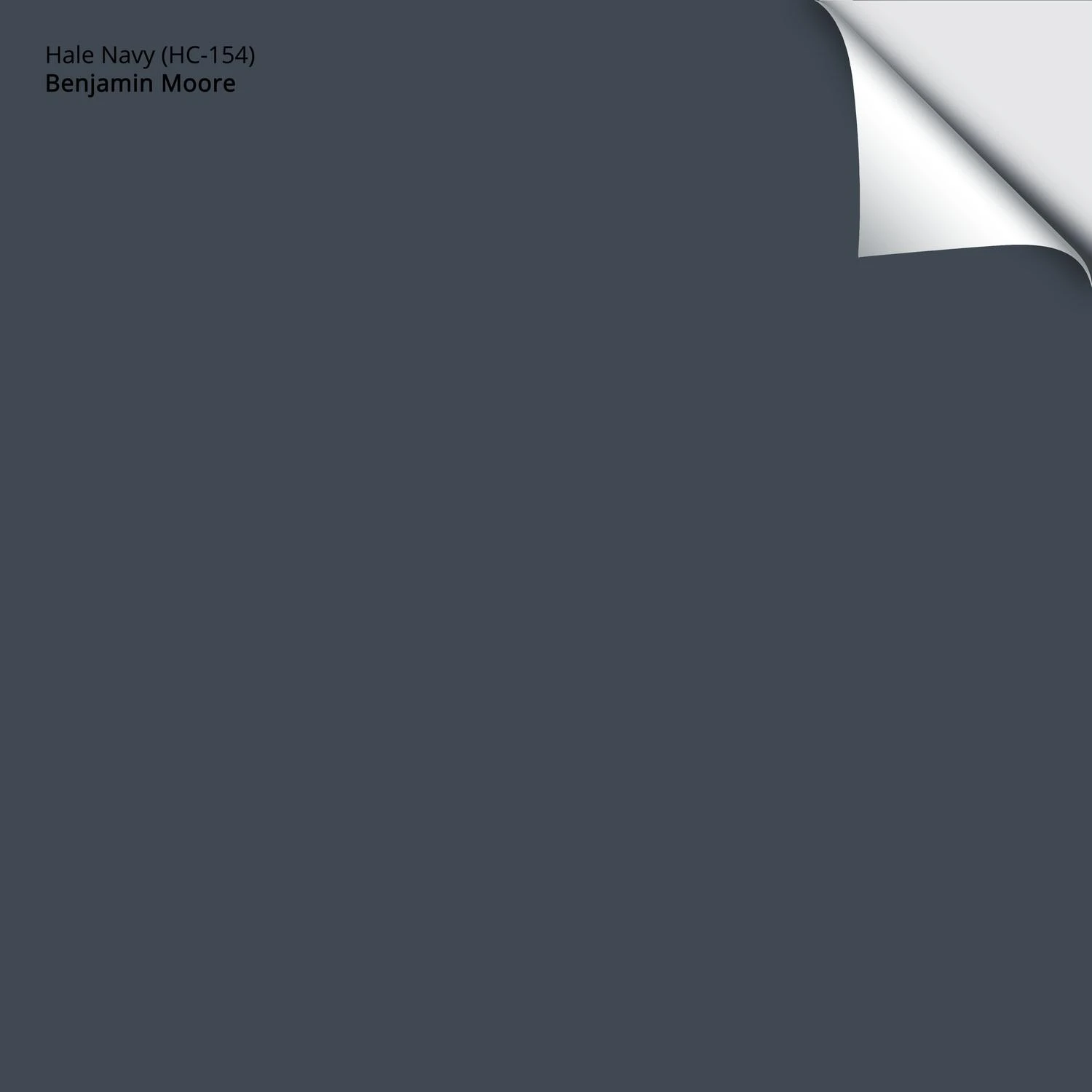 Benjamin Moore Hale Navy Peel & Stick Paint Sample 12x12 Hc-154