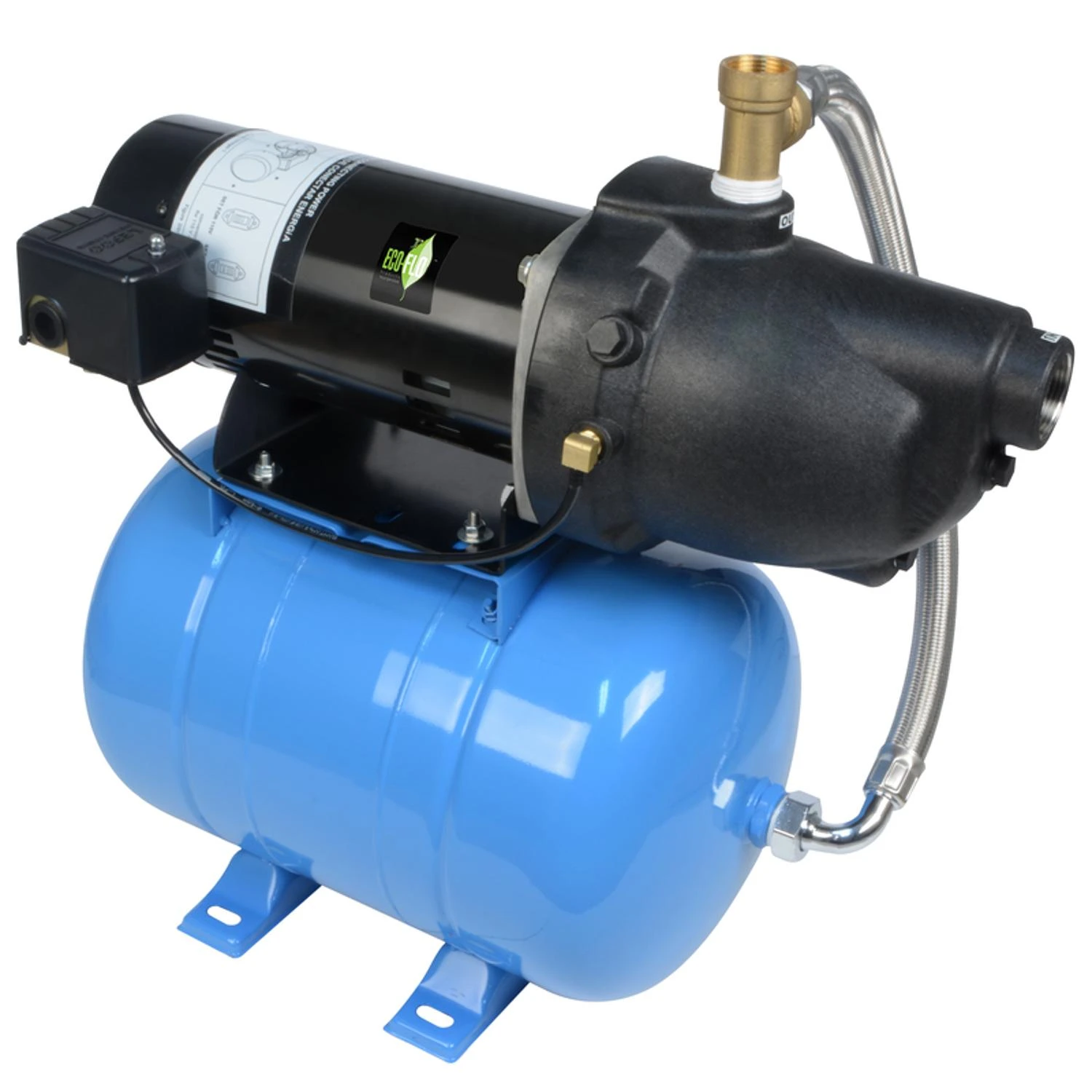 Shallow Well Sump Pump with Plastic Housing, 1/2 Horsepower
