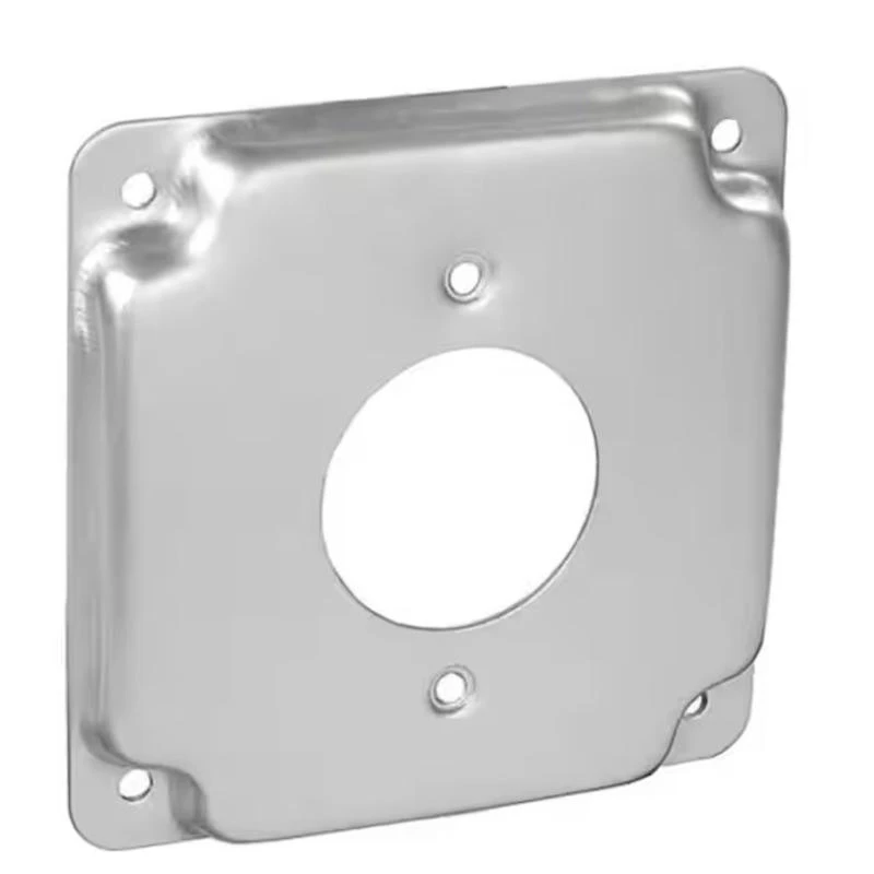 Southwire 1.62 Inch Diameter Square Steel Box Cover 4 Inch X 4 Inch