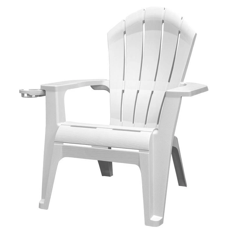 Adams Realcomfort Deluxe White Resin Adirondack Chair, 40 X 31.75 Inches