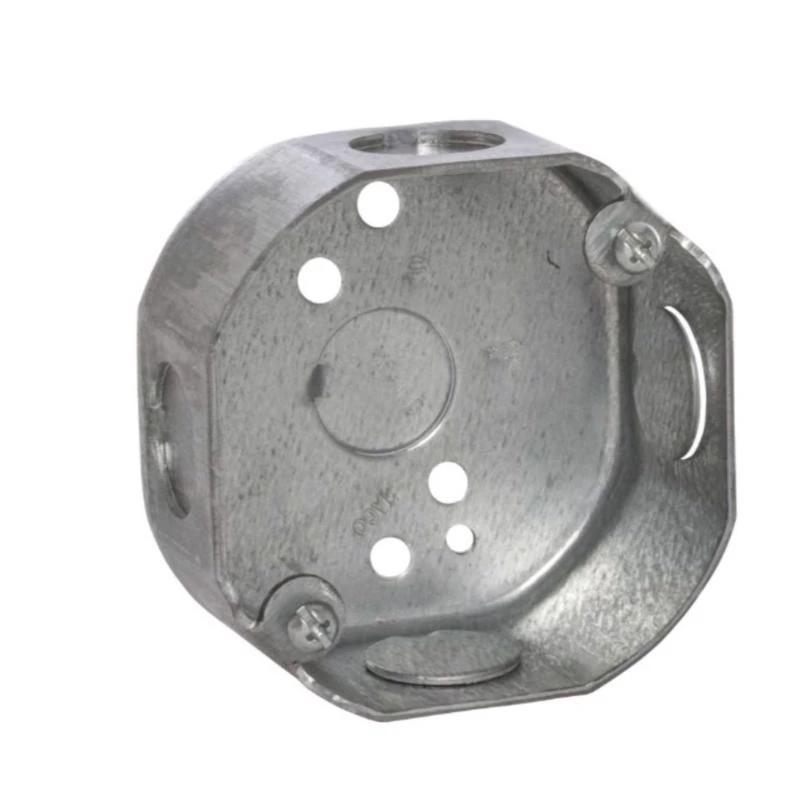 Southwire Octagon Galvanized Steel Surface Mount Box 3.5 In Silver