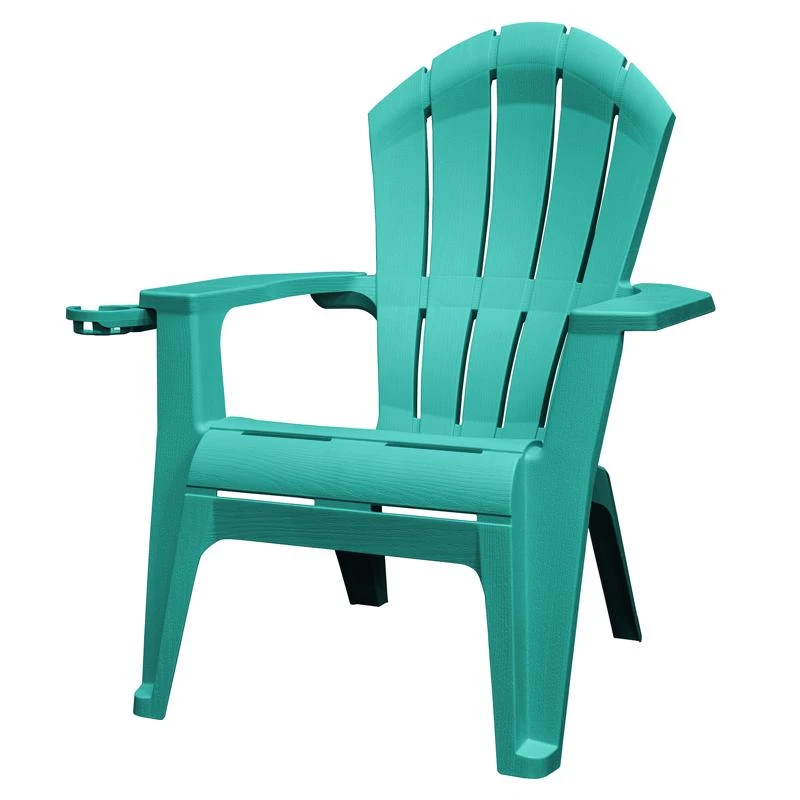 Adams Realcomfort Deluxe Seaglass Resin Adirondack Chair, 40 X 31.75 Inches