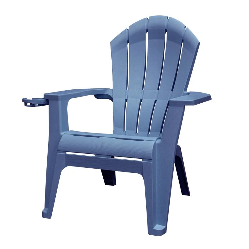 Adams Realcomfort Deluxe Bluestone Resin Adirondack Chair, 40 X 31.75 Inches