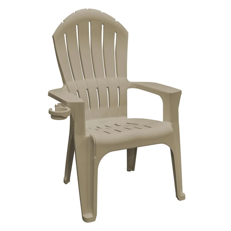 Adams Big Easy Biscuit Resin Adirondack Chair With Cup Holder