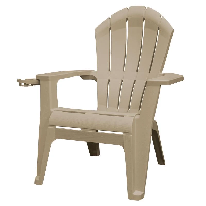 Adams Realcomfort Deluxe Biscuit Resin Adirondack Chair, 40 X 31.75 Inches
