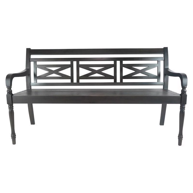 BENCH WOOD DECO 22" BLK