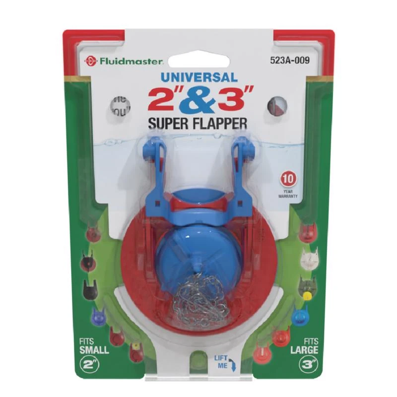 Fluidmaster Super Flapper Adjustable Universal 2-inch And 3-inch Toilet Flapper