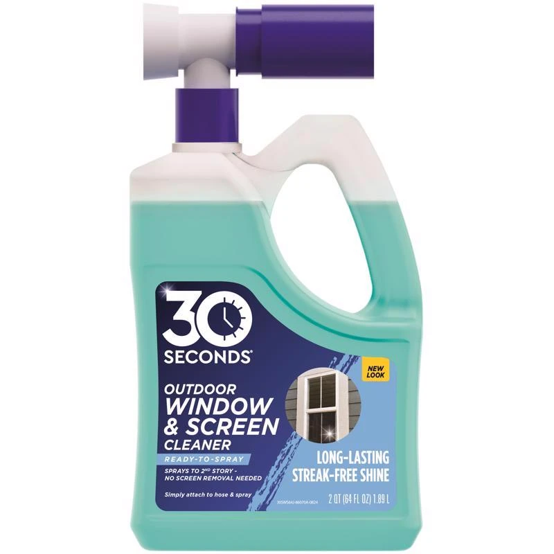 30 Seconds No Scent Window Cleaner 64 Fl. Oz. Liquid Jug