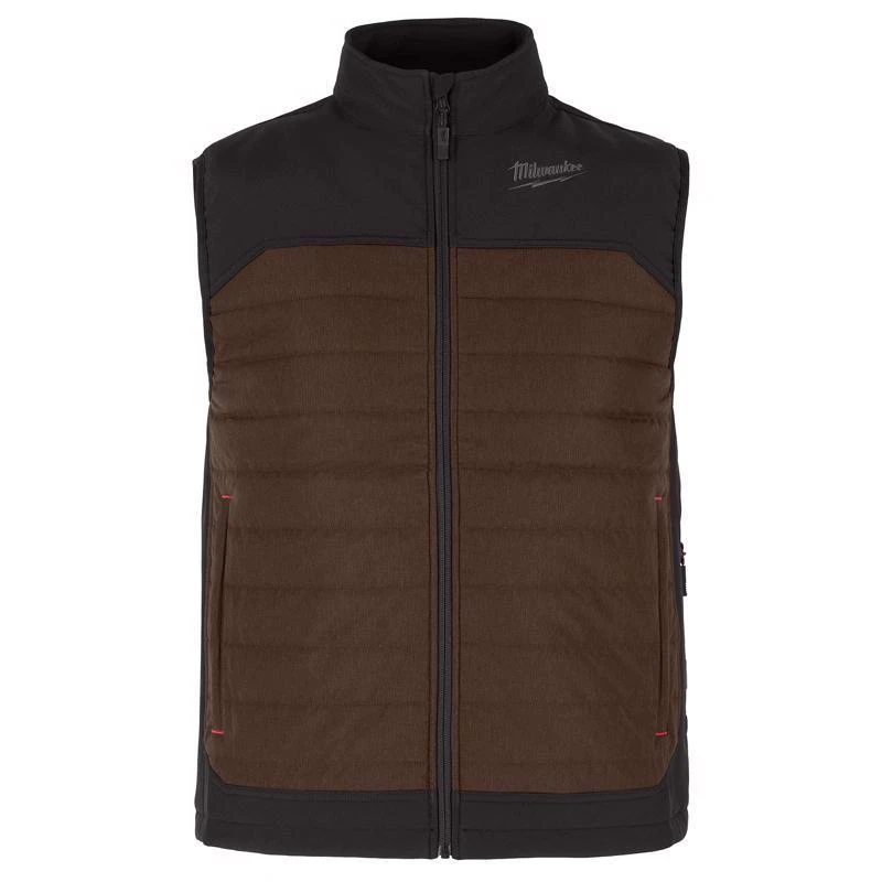 Milwaukee M12 Axis 3xl Brown Heated Vest Kit With Battery And Charger