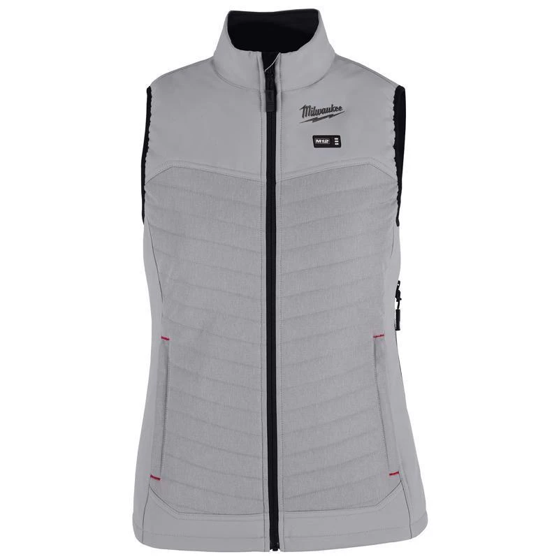 WOMENS GREY HEATED VEST M