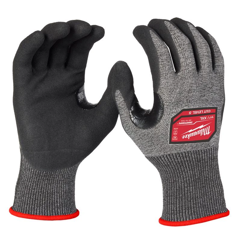 Milwaukee Men's Polyethylene Dipped Gloves Black Xxl 1 Pair