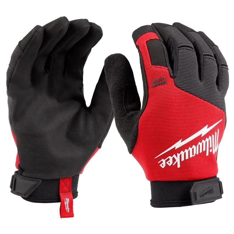 Milwaukee Performance Unisex Medium Synthetic Work Gloves Red & Black