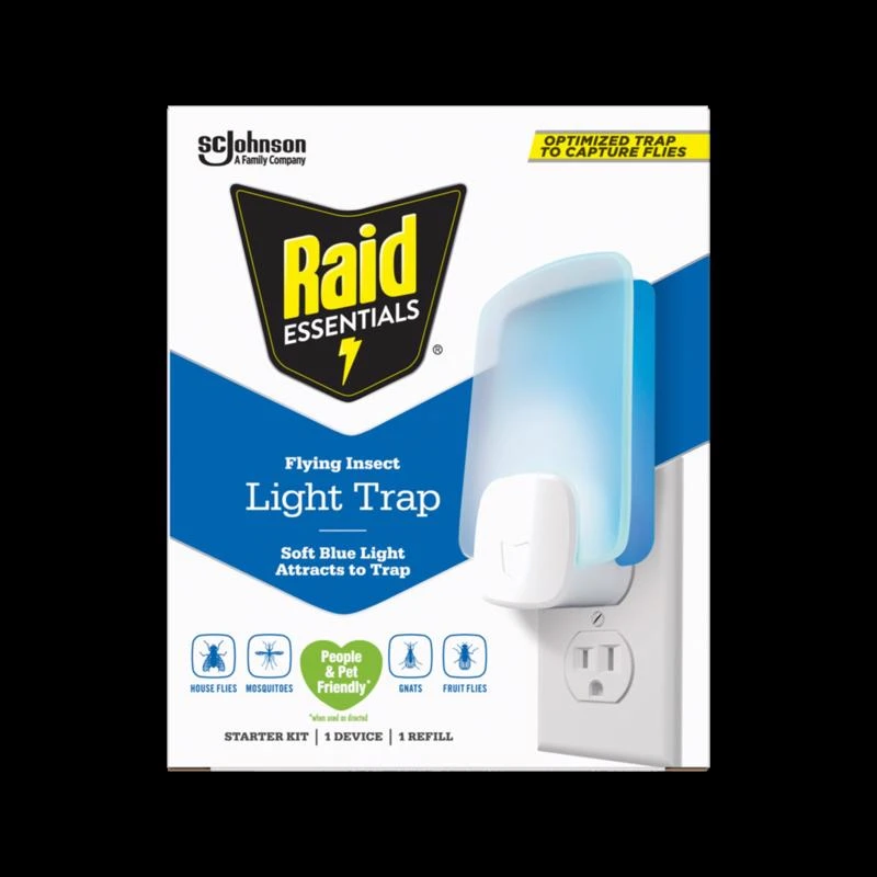 Raid Essentials Odorless Insect Trap And Lure Kit For Flies And Gnats