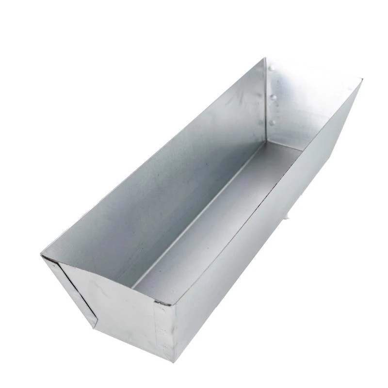 Warner Galvanized Steel Mud Pan 3.5 In. Height X 4 In. Width X 12 In. Length