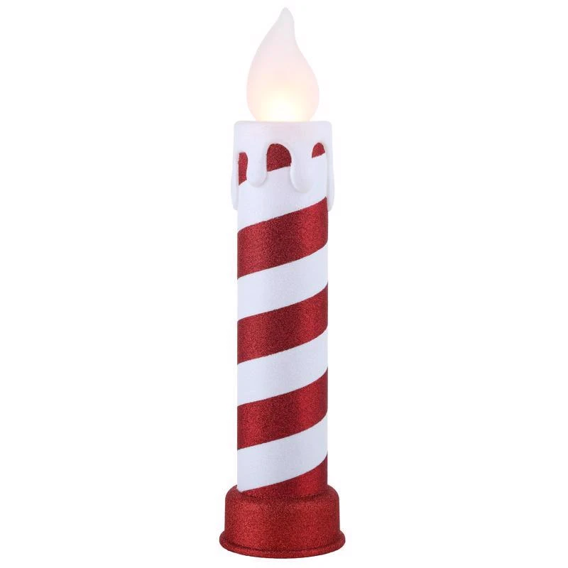 Mr. Christmas Led Warm White Blow Mold Candle 24 Inch Yard Decor