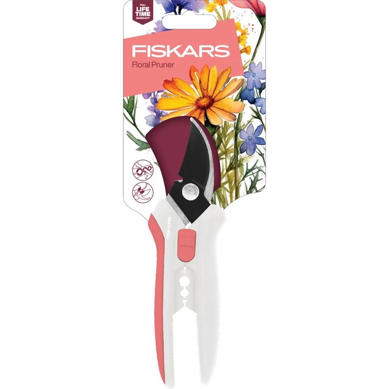 Fiskars Steel Curved Blade Floral Shear, 0.5 Maximum Cutting Thickness