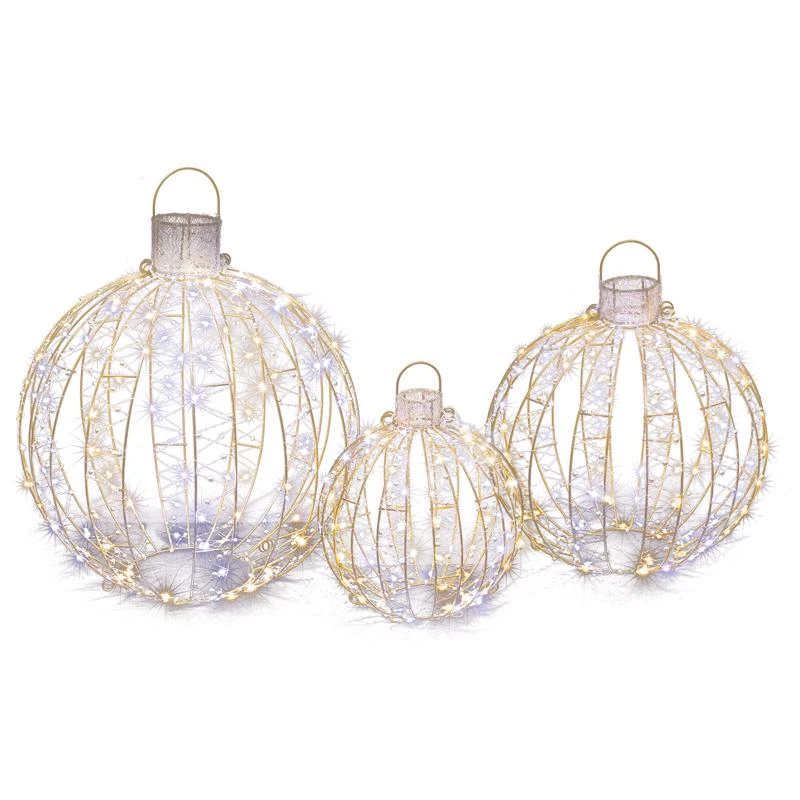 Sienna Led Warm White Ornaments 20 Inch Yard Decor Set Of 3