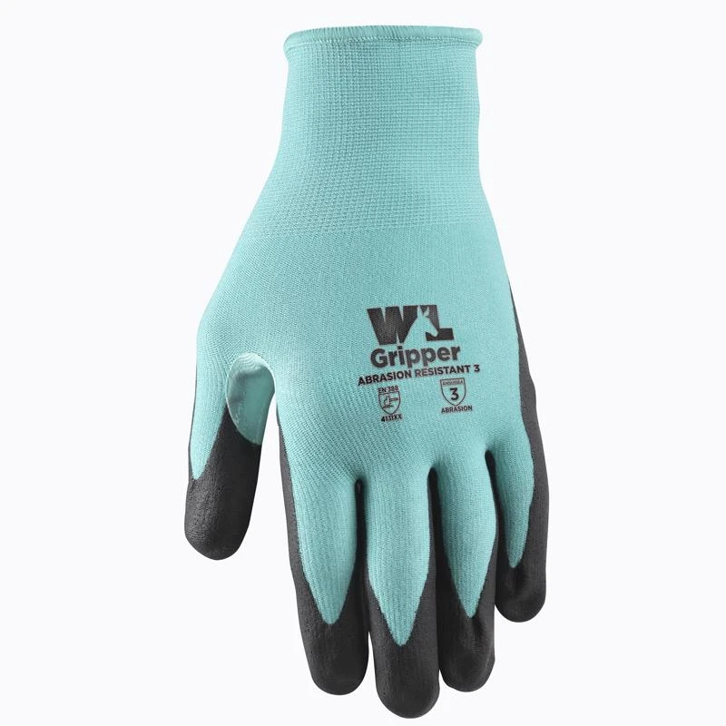 Wells Lamont Women's Teal Nitrile Coated Grip Gloves Medium 1 Pair