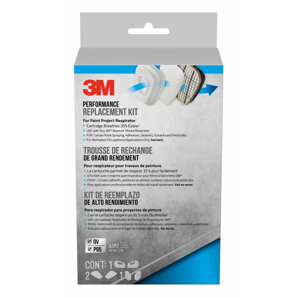 3m P95 Paint Project Respirator Supply Kit 6000 & 7000 Series 8 Piece