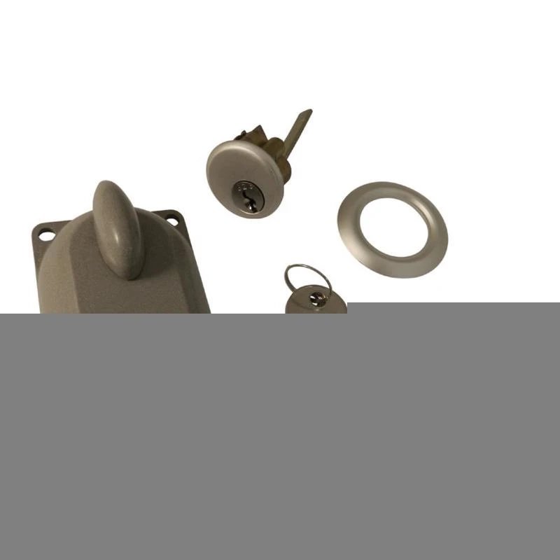 Richelieu Aluminum Deadbolt Lock For Garage Doors, Gray