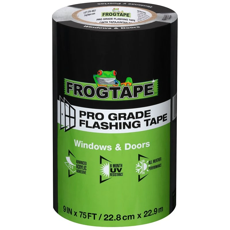 Frogtape Pro Grade 9 In W X 75 Ft L Black Flashing Tape