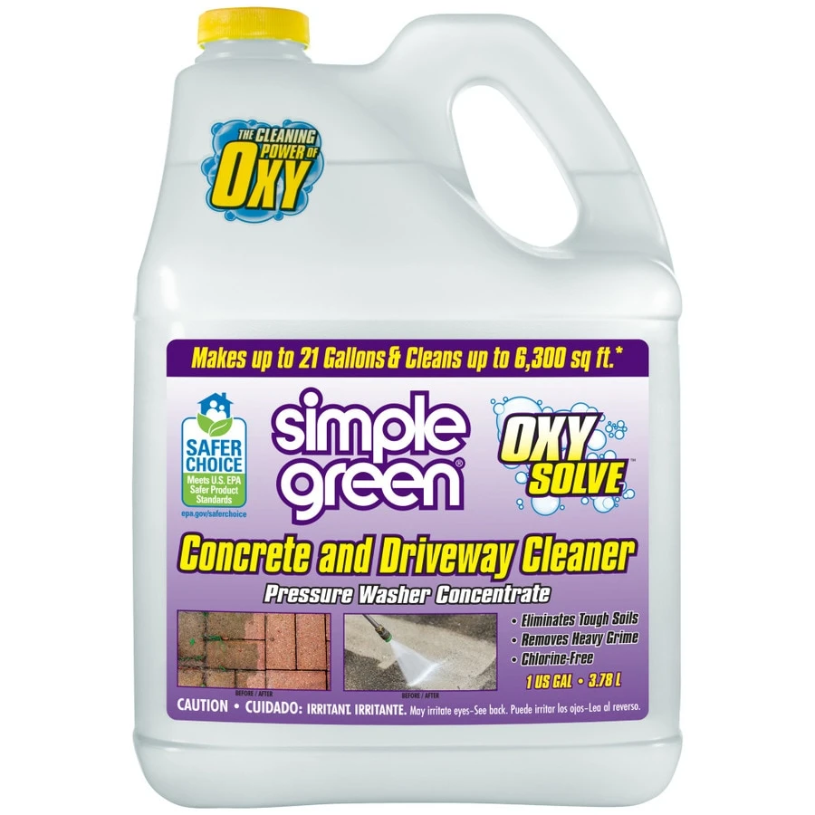 Simple Green Oxy Solve 1 Gallon Concrete Pressure Washer Cleaner Liquid