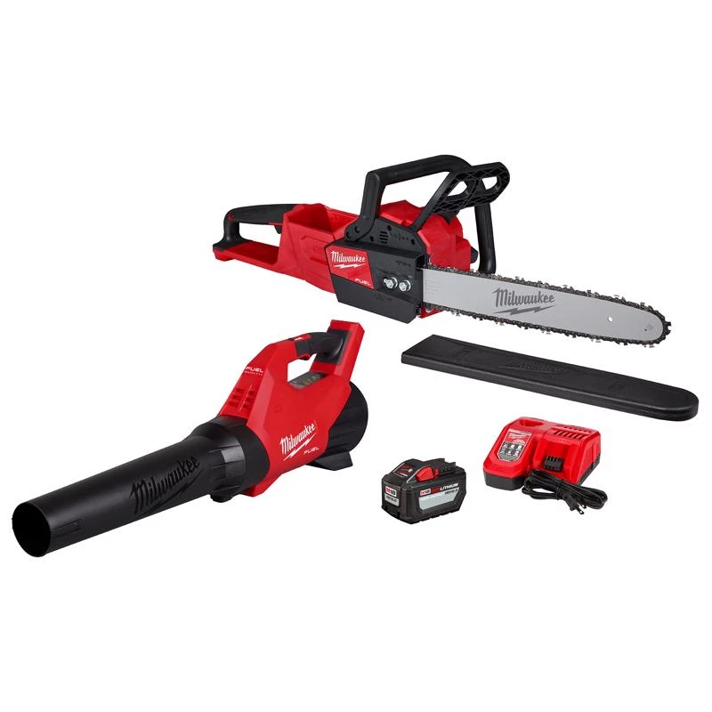 Milwaukee M18 Fuel 16 Inch 18v Cordless Chainsaw And Blower Combo Kit