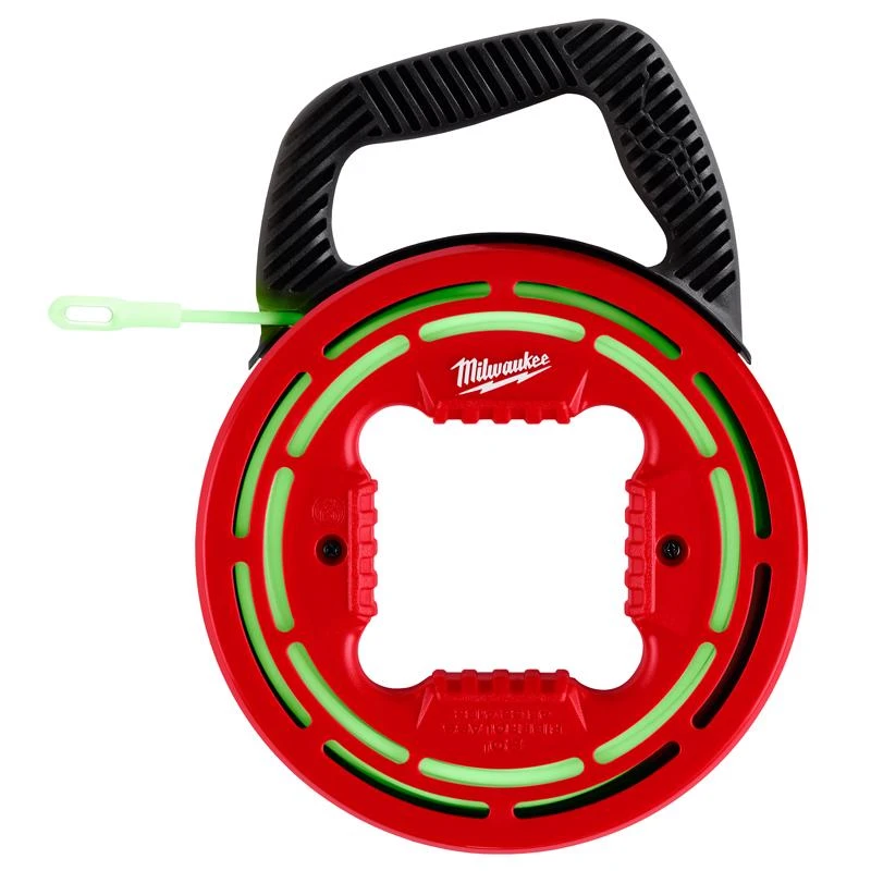 Milwaukee 20 Foot Glow Fiberglass Fish Tape With Non-conductive Handle